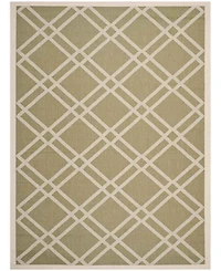 Safavieh Courtyard CY6923 Green and Beige 8' x 11' Sisal Weave Outdoor Area Rug