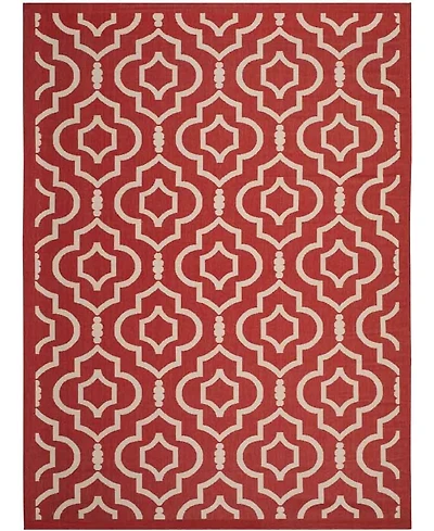 Safavieh Courtyard CY6926 Red and Bone 8' x 11' Sisal Weave Outdoor Area Rug