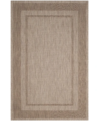 Safavieh Courtyard CY8477 Beige and Brown 5'3" x 7'7" Outdoor Area Rug