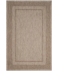 Safavieh Courtyard CY8477 Beige and Brown 5'3" x 7'7" Outdoor Area Rug