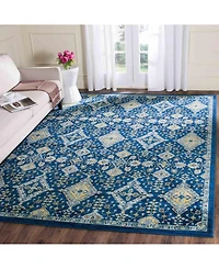 Safavieh Evoke EVK224 Royal and Ivory 8' x 10' Area Rug