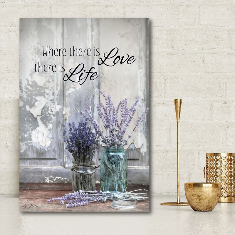 Courtside Market Where There is Love Gallery-Wrapped Canvas Wall Art - 12" x 18"