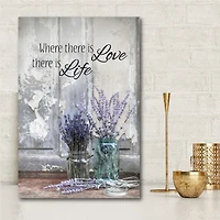 Courtside Market Where There is Love Gallery-Wrapped Canvas Wall Art - 12" x 18"