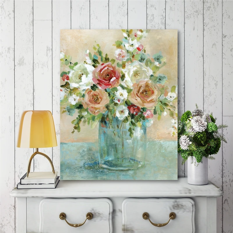 Courtside Market Sun Drenched Arrangemen Gallery-Wrapped Canvas Wall Art - 16" x 20"