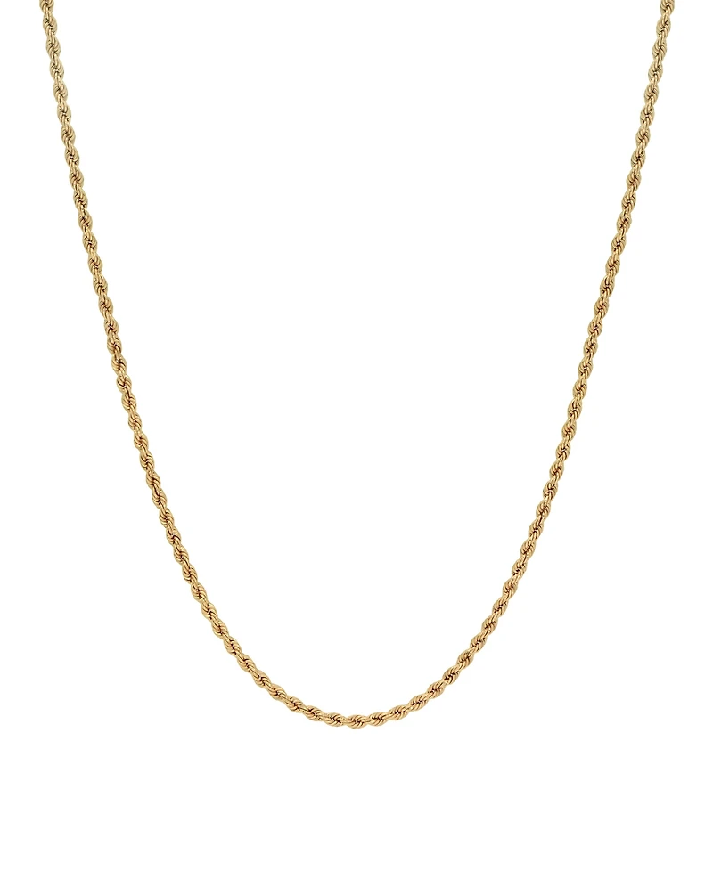 Rope Link 22" Chain Necklace (2.5mm) in 18k Gold