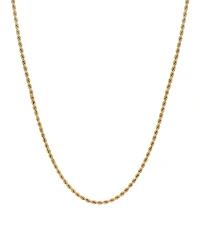 Rope Link 22" Chain Necklace (2.5mm) in 18k Gold