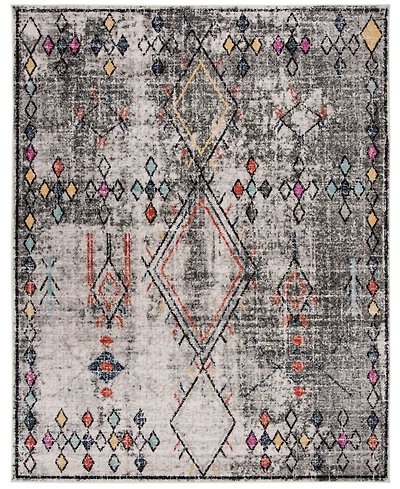 Safavieh Adirondack 210 Light Gray and Fuchsia 9' x 12' Area Rug
