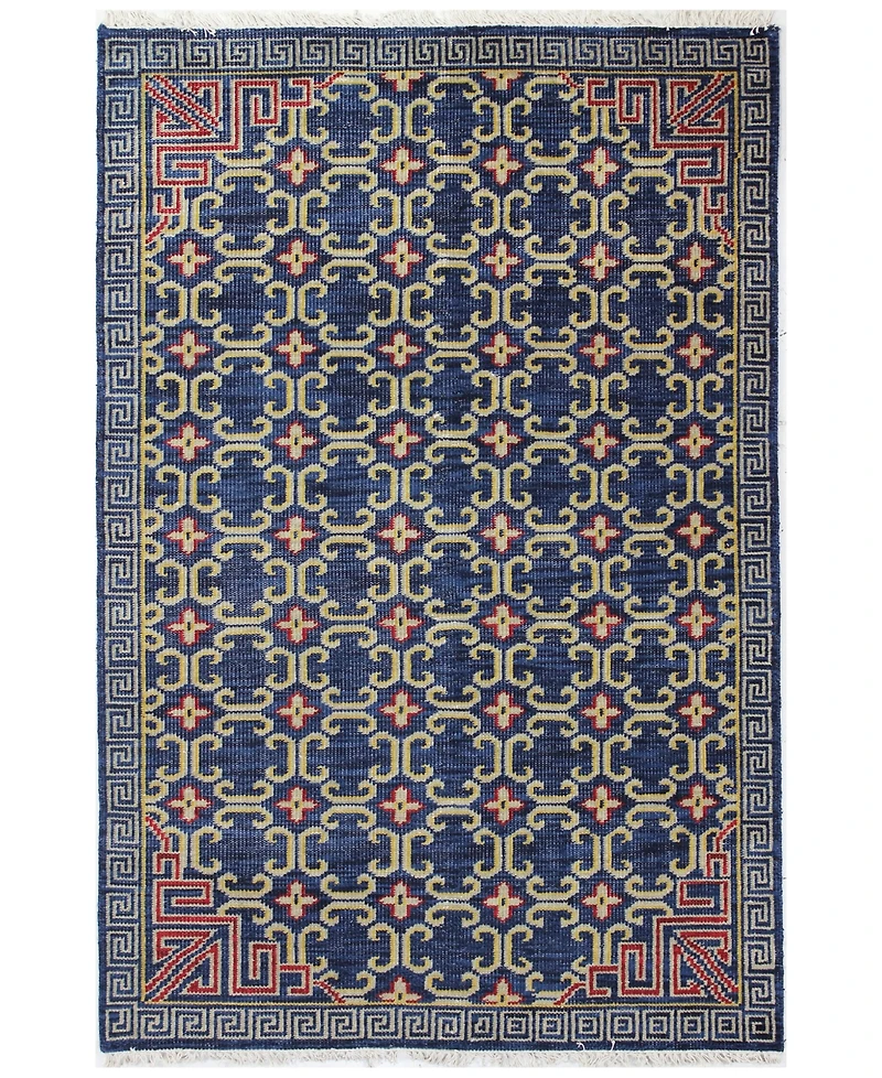 Bashian Carah Crh-106 Navy 7'6" x 9'6" Area Rug