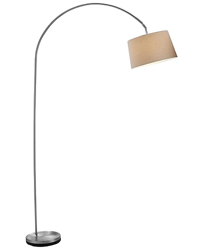 Adesso Satin Steel Goliath Arc Floor Lamp