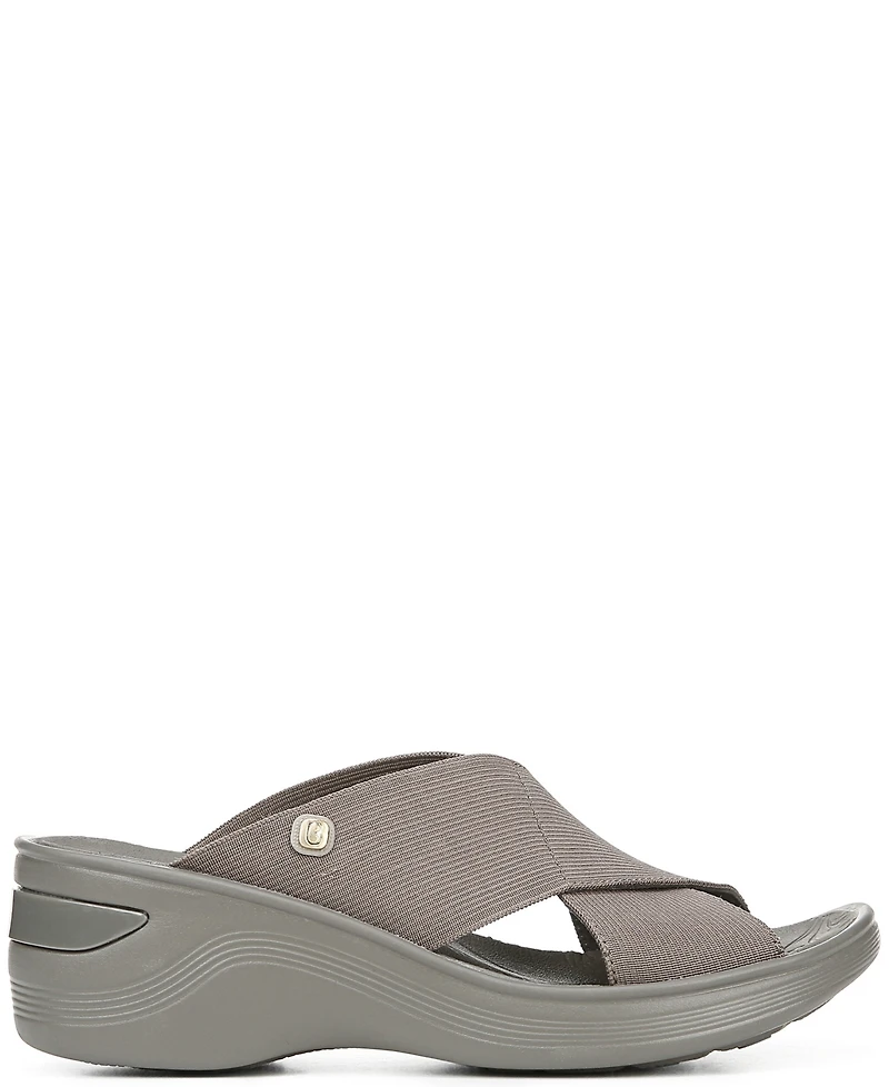 LifeStride Women's Desire Washable Slide Wedge Sandals