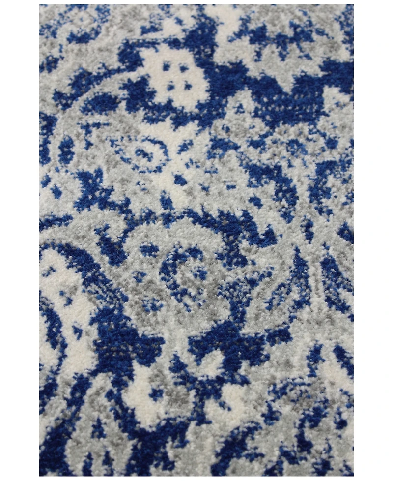 Closeout! Bashian Medley 5440A Dark Blue 5' x 7'6" Area Rug