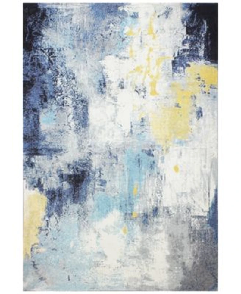 Bashian Medley 5570a Ivory Blue Area Rug