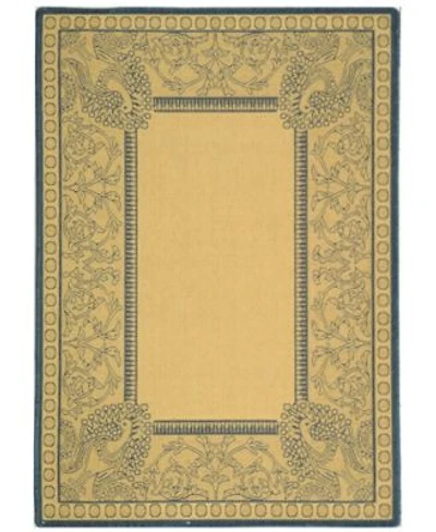 Safavieh Courtyard Cy2965 Natural Blue Outdoor Area Rug Collection