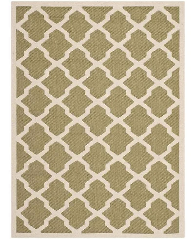 Safavieh Courtyard CY6903 Green and Beige 5'3" x 7'7" Sisal Weave Outdoor Area Rug