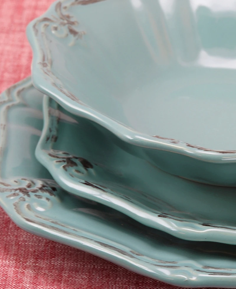 Elama Fleur De Lys 20 Pc. Dinnerware Set, Service for 4