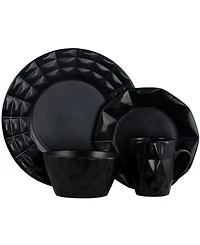 Elama Retro Chic 16 Pc. Dinnerware Set, Service for 4