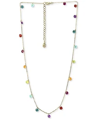 Effy Multi-Gemstone (6 ct. t.w.) Statement Necklace, 16" + 2" extender, in 14k Gold