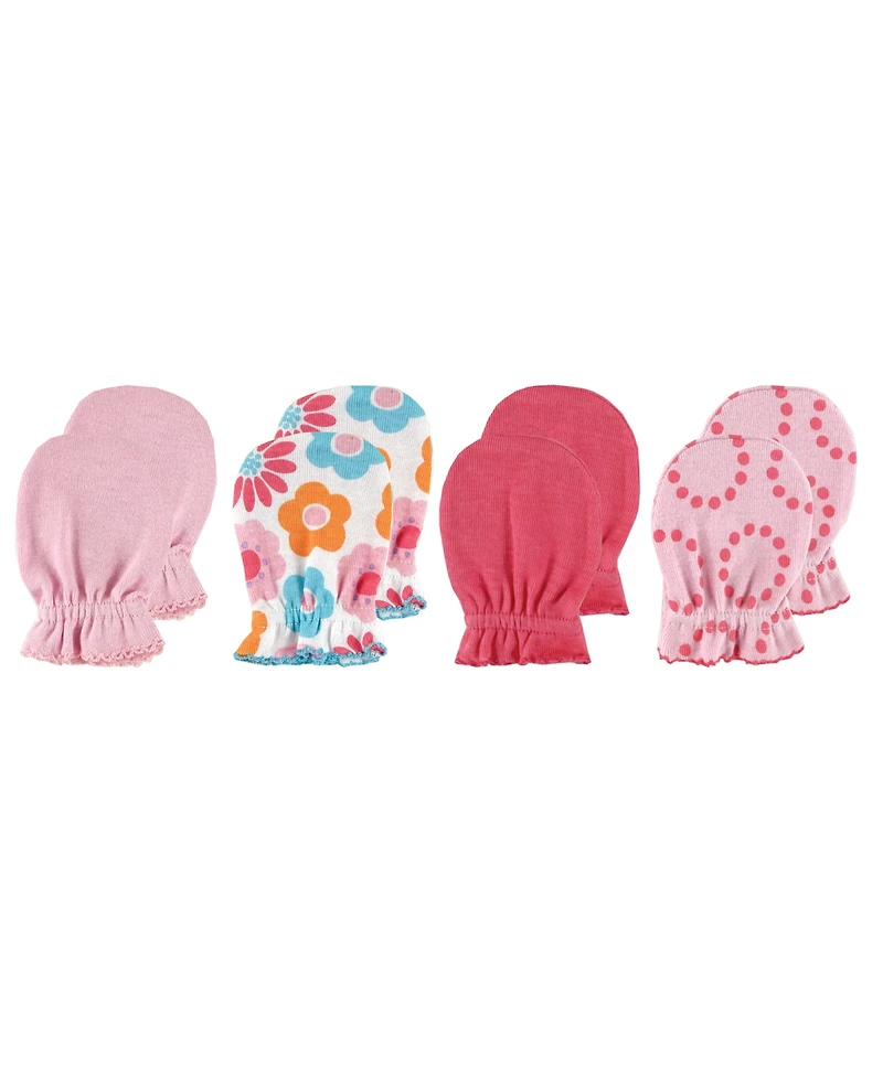 Luvable Friends Girls Soft Cotton Hand Guards to Prevent Scratches