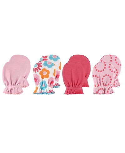 Luvable Friends Girls Soft Cotton Hand Guards to Prevent Scratches