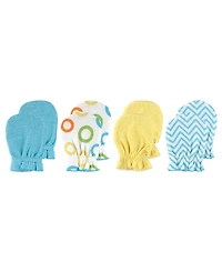Luvable Friends Unisex Gentle Cotton No-Scratch Mitts