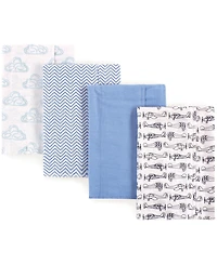 Hudson Baby Boys Plush Cotton Flannel Burp Cloth