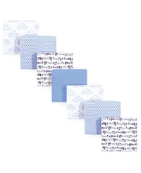 Hudson Baby Boys Seven-Pack Cozy Cotton Flannel Swaddling Blankets