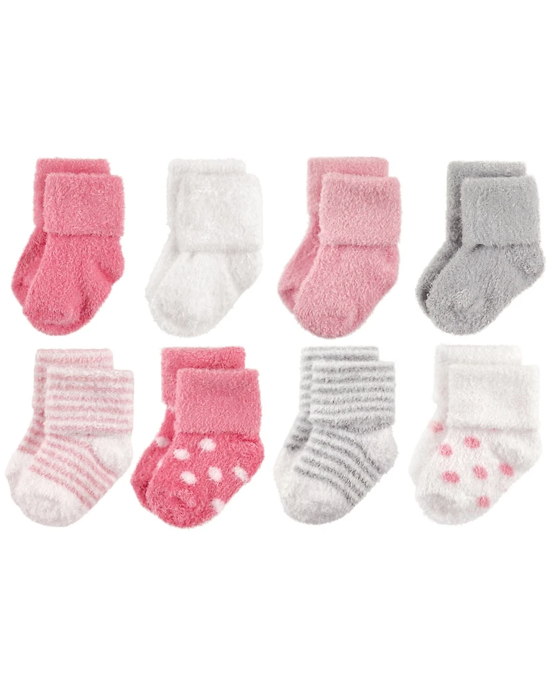 Hudson Baby Girls 8Pk Chenille Socks