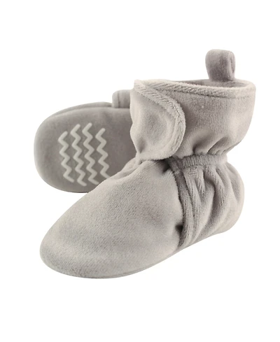 Hudson Baby Boys Unisex Velvety-Soft Comfort Slippers