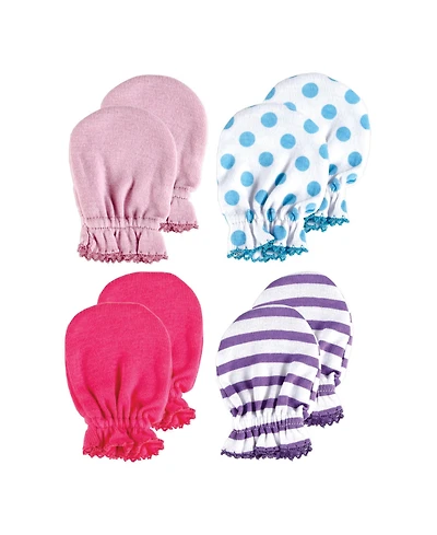 Luvable Friends Girls Soft Cotton Hand Guards to Prevent Scratches