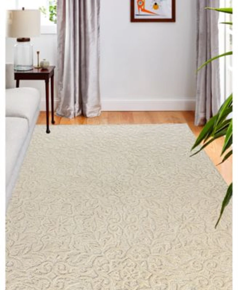 Bashian Loop Lop 140 Ivory Area Rug