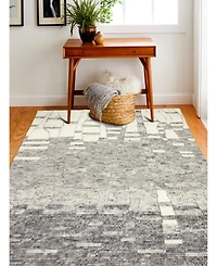 Bashian Natural Wool Nat-20 Ivory/Gray 3'6" x 5'6" Area Rug