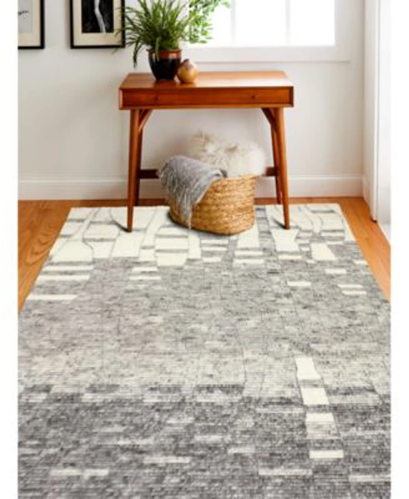 Bashian Natural Wool Nat 20 Ivory Gray Area Rug