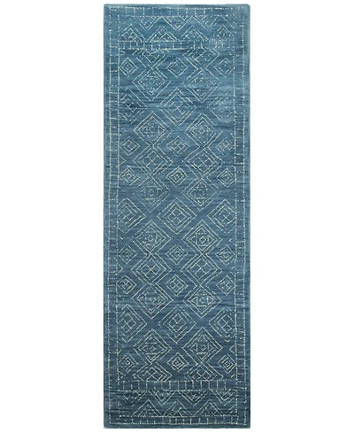 Bashian Veneto CL152 Azure 2'6" x 8' Runner Area Rug