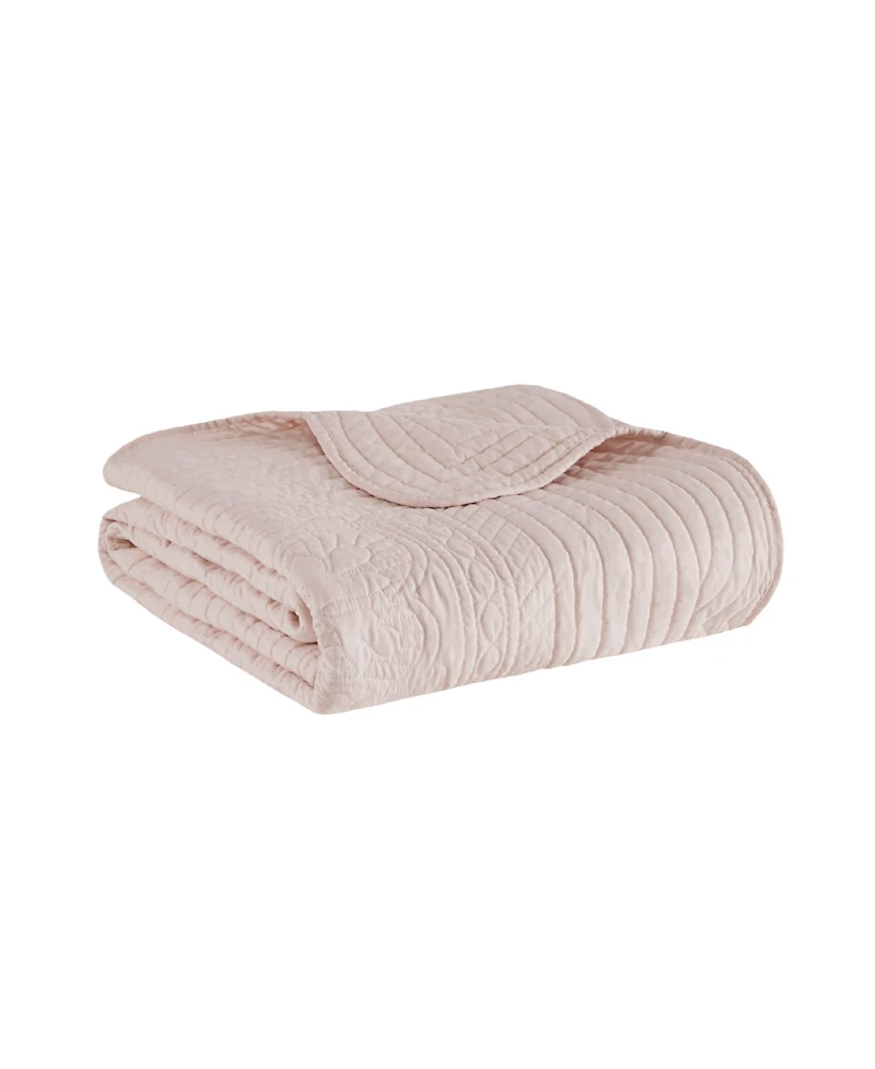 Madison Park Tuscany Scalloped-Edge Throw, 60" x 72"