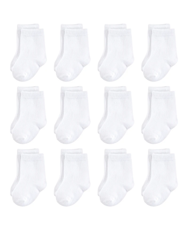 Touched by Nature Baby Boys Unisex 12Pk Organic No Show Socks