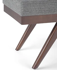 Chanelle Mid Century Modern Rectangle Ottoman Bench