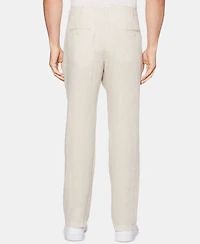 Perry Ellis Men's Regular-Fit 100% Linen Drawstring Pants