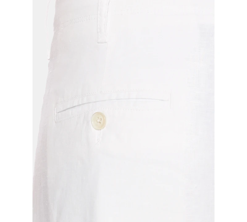Perry Ellis Men's Regular-Fit 100% Linen Drawstring Pants