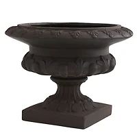 12.5-In. H Iron-finish Decorative Urn - Indoor/Outdoor