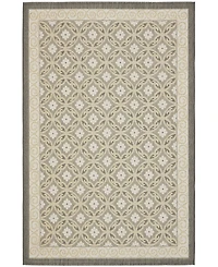 Safavieh Courtyard CY7810 Anthracite and Light Gray 5'3" x 7'7" Outdoor Area Rug