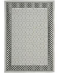 Safavieh Courtyard CY7933 Light Gray and Anthracite 5'3" x 7'7" Sisal Weave Outdoor Area Rug
