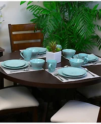 Elama Malibu Waves 16 Pc. Dinnerware Set, Service for 4