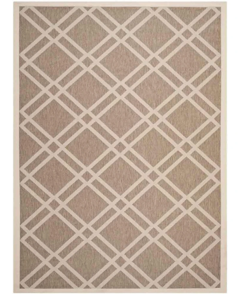 Safavieh Courtyard CY6923 and Bone 5'3" x 7'7" Sisal Weave Outdoor Area Rug