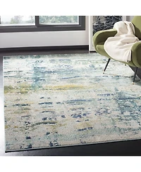 Safavieh Monaco MNC259 Blue and Gray 5'1" x 7'7" Area Rug