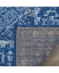 Safavieh Adirondack Light Blue and Dark Blue 5'1" x 7'6" Area Rug