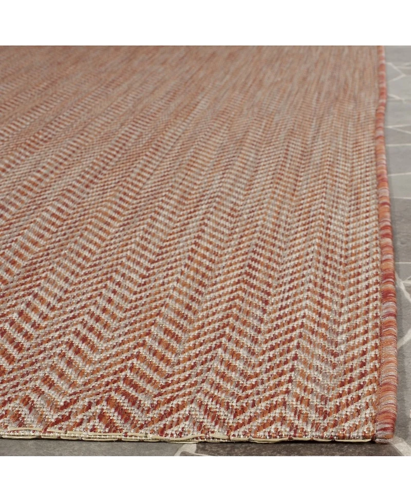 Safavieh Courtyard CY8022 Red and Beige 8' x 11' Outdoor Area Rug