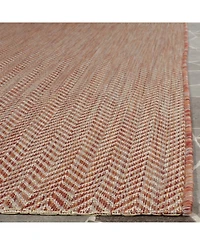 Safavieh Courtyard CY8022 Red and Beige 8' x 11' Outdoor Area Rug