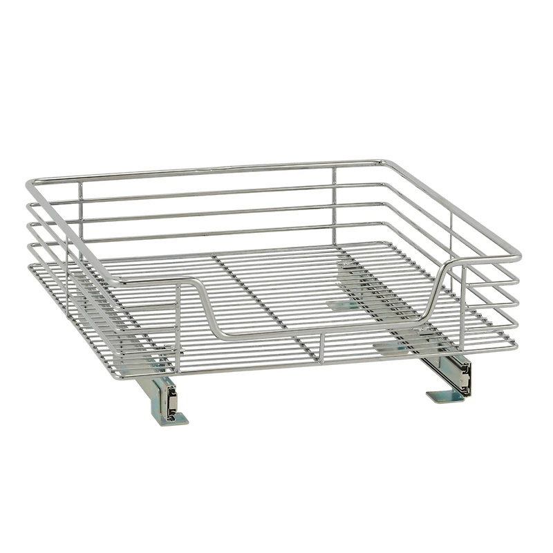 Household Essentials Design Trend 20" Extended Depth 1-Tier Single Sliding Under Cabinet Shelf