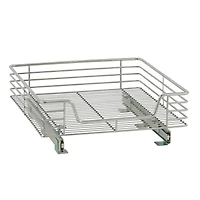 Household Essentials Design Trend 20" Extended Depth 1-Tier Single Sliding Under Cabinet Shelf