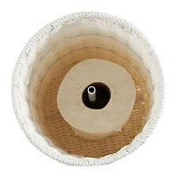 Household Essentials Paper Rope Wicker Toilet Paper Roll Holder